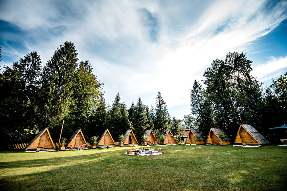 
                  
                    A-frame camping pod
                  
                
