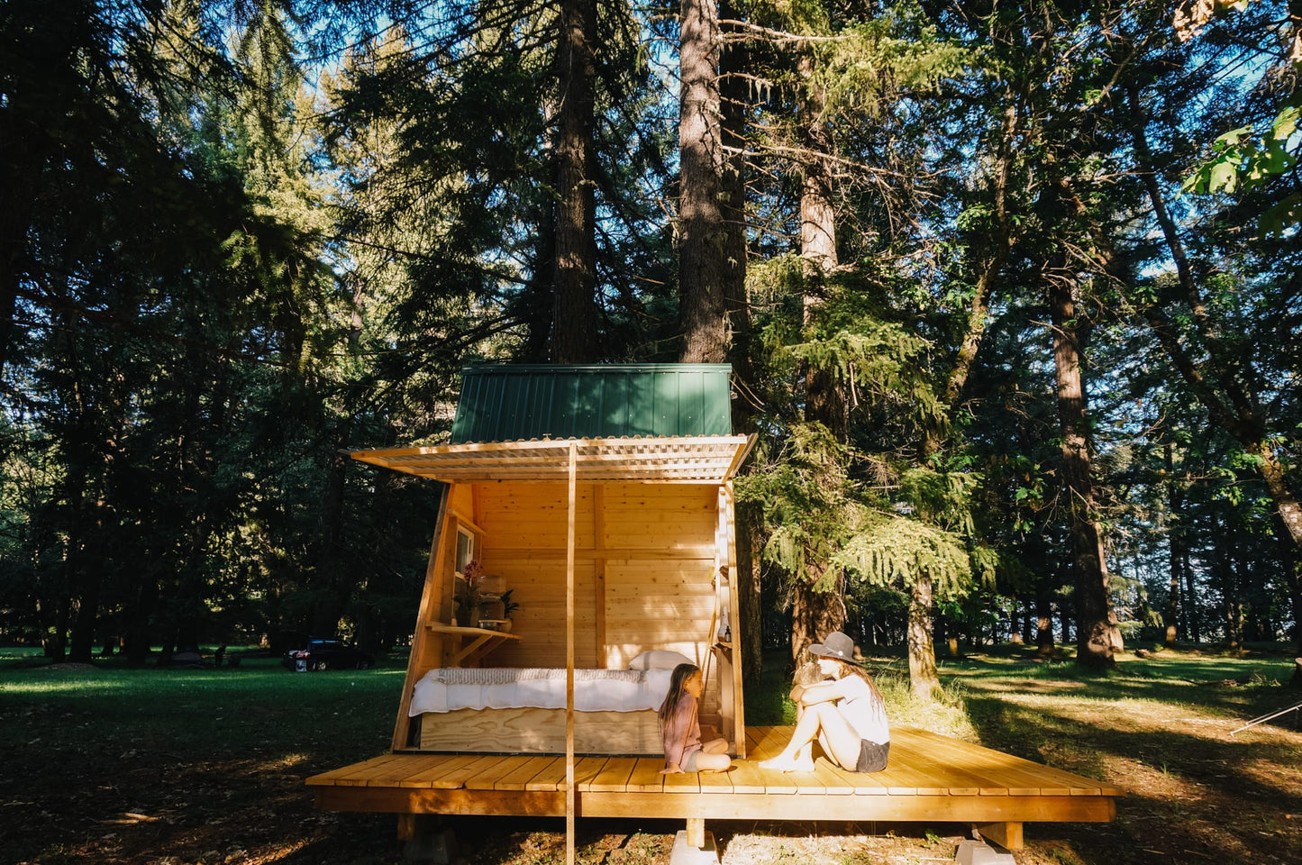 
                  
                    A-frame camping pod
                  
                